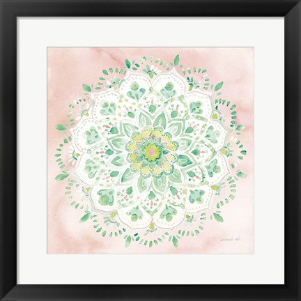 Framed Jaipur V Blush Print