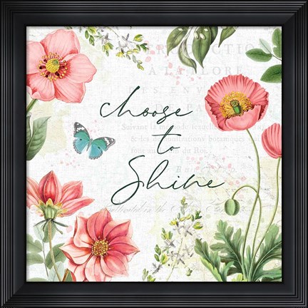Framed Studio Botanicals V Green Print