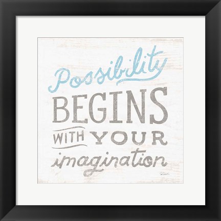 Framed Possibility Gray Print