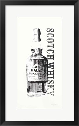 Framed Scotch BW Crop Print