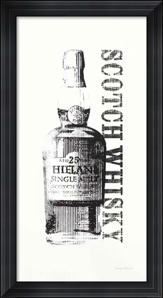 Framed Scotch BW Crop Print