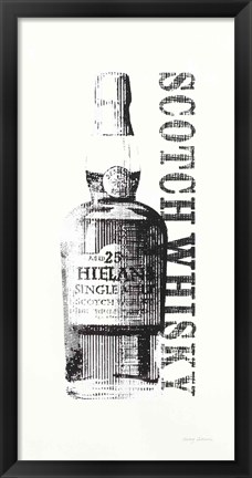 Framed Scotch BW Crop Print