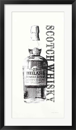 Framed Scotch BW Crop Print