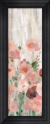 Framed Sprinkled Flowers II BG Panel Print