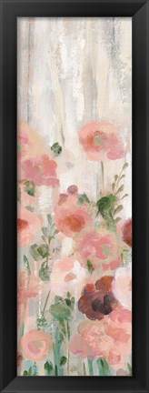 Framed Sprinkled Flowers II BG Panel Print