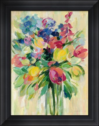 Framed Earthy Colors Bouquet II Print