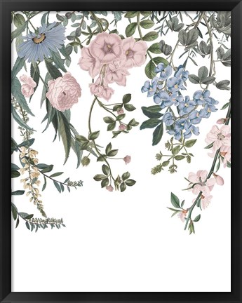Framed Hanging Floral I Print