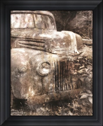 Framed Vintage Truck Front Print