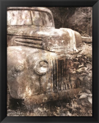 Framed Vintage Truck Front Print