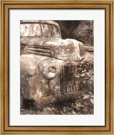 Framed Vintage Truck Front Print