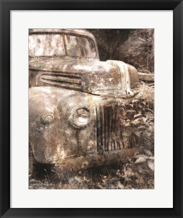 Framed Vintage Truck Front Print