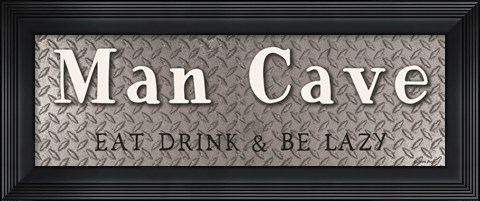 Framed Man Cave Print