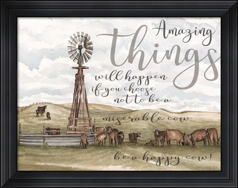 Framed Amazing Things Print