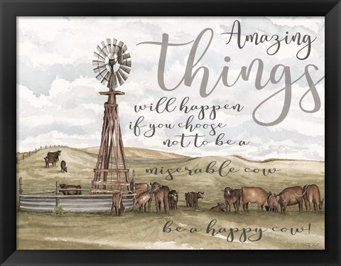 Framed Amazing Things Print