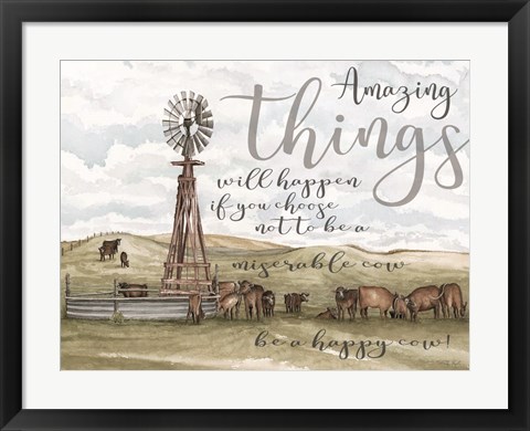 Framed Amazing Things Print