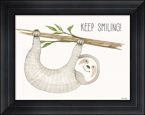 Framed Keep Smiling Print