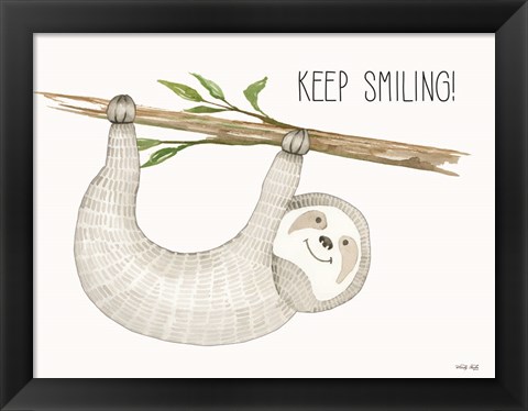 Framed Keep Smiling Print