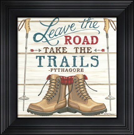 Framed Leave the Road Print