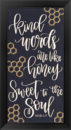 Framed Kind Words Print