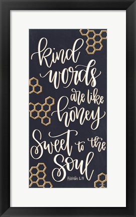 Framed Kind Words Print