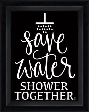 Framed Shower Together Print