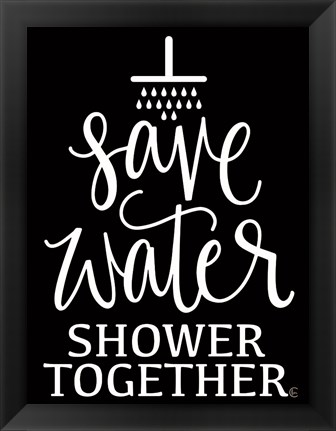Framed Shower Together Print