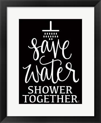 Framed Shower Together Print