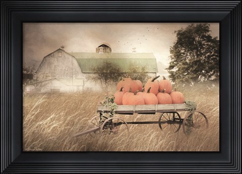 Framed Pumpkin Harvest Print