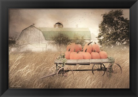 Framed Pumpkin Harvest Print