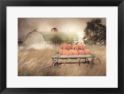 Framed Pumpkin Harvest Print