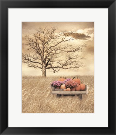 Framed Fall Wagon Print