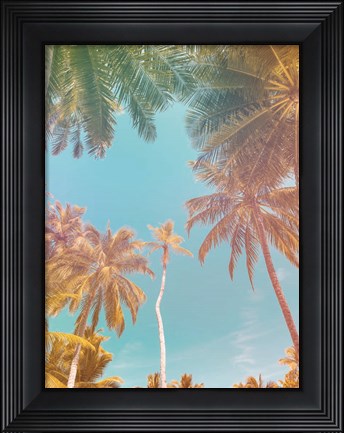 Framed Palms in Paradise Print