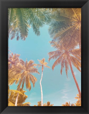 Framed Palms in Paradise Print