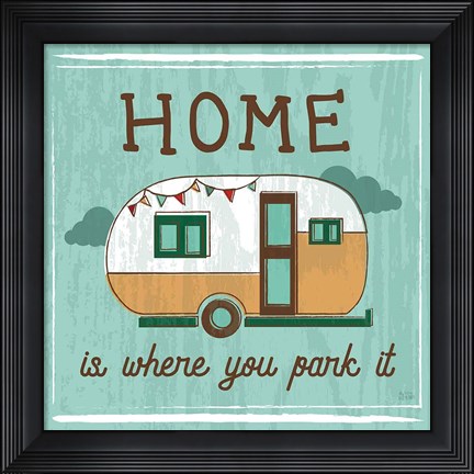 Framed Comfy Camping VI Print