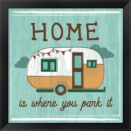 Framed Comfy Camping VI Print