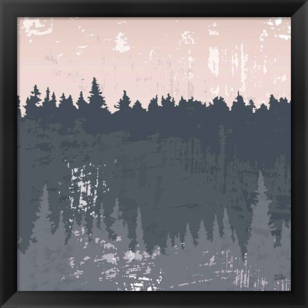 Framed Evening Forest II Print