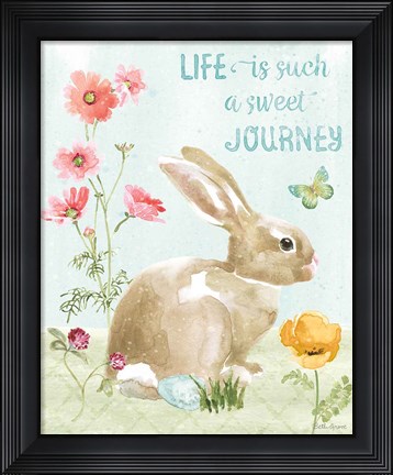 Framed Sweet Bunnies IV Print
