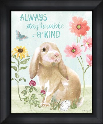 Framed Sweet Bunnies III Print