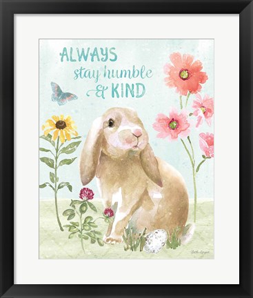 Framed Sweet Bunnies III Print