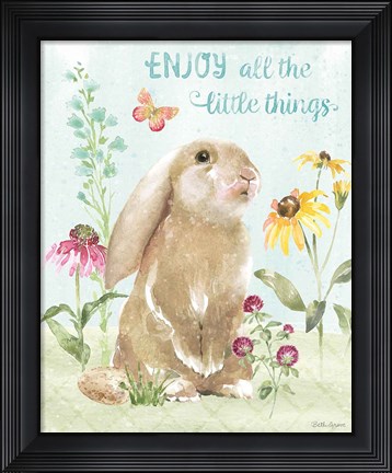 Framed Sweet Bunnies II Print