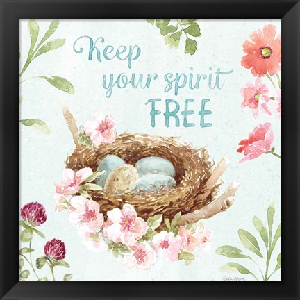 Framed Sweet Bunnies VI Print