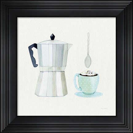Framed Coffee Break VII Tan Print