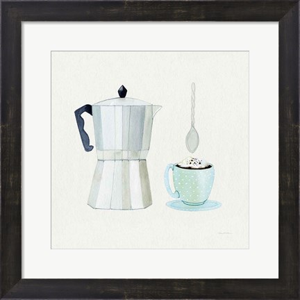Framed Coffee Break VII Tan Print