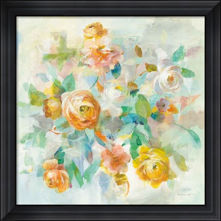 Framed Blooming Splendor V Print