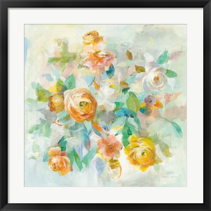 Framed Blooming Splendor V Print