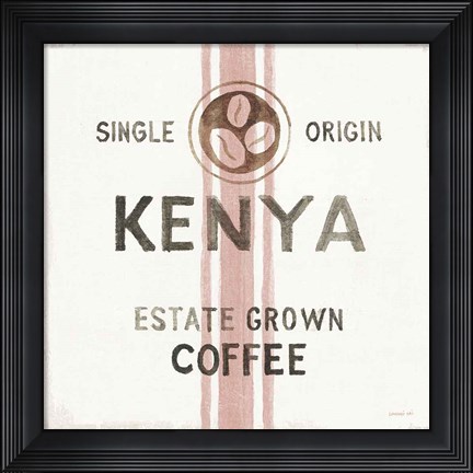 Framed Wake Me Up Coffee Sack IV Print