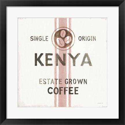 Framed Wake Me Up Coffee Sack IV Print