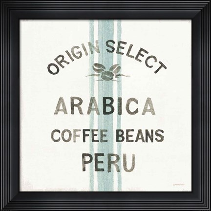 Framed Wake Me Up Coffee Sack I Print