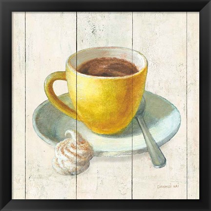 Framed Wake Me Up Coffee IV Print