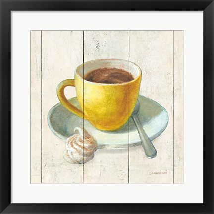 Framed Wake Me Up Coffee IV Print